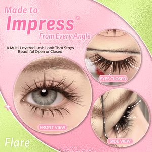 WiWiLINK® High-Voltage Collection 6D Volume Cluster Lashes Kit - Flare