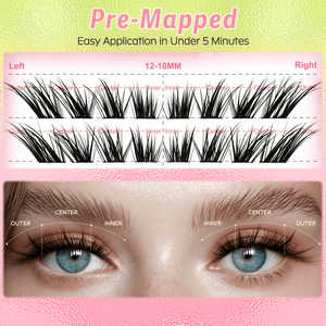 WiWiLINK® High-Voltage Collection 6D Volume Cluster Lashes Kit - Lilt