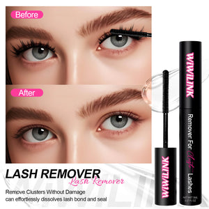 WiWiLINK lash remover with 'Before' and 'After' comparison on a white background