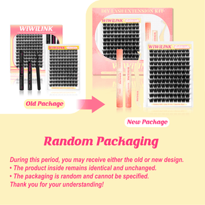 Random packaging: old or new design, same product inside.