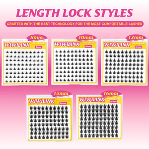 WiWiLINK® One Length Manga Cluster Lashes - California Sunset
