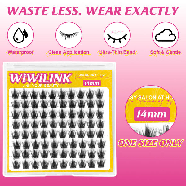 WiWiLINK® One Length Manga Cluster Lashes - California Sunset