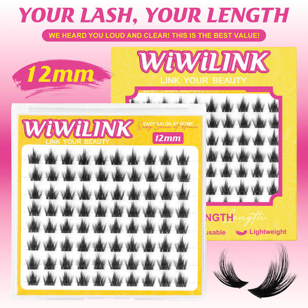 WiWiLINK® One Length Manga Cluster Lashes - California Sunset