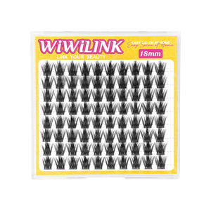 WiWiLINK One Length Cluster Lashes - California Sunset - 18mm