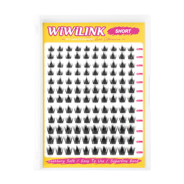 WiWiLINK® Manga Cluster Lashes Kit - California Sunset Short