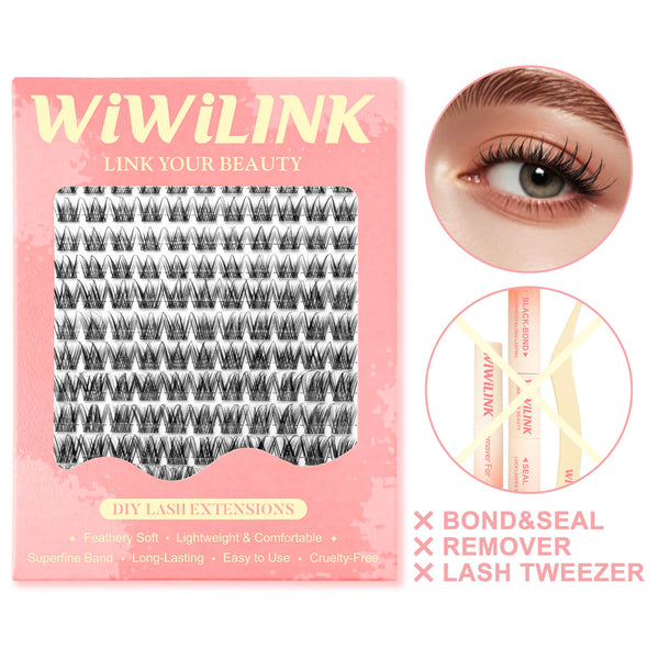 WiWiLINK® 3D Universal Cluster Lashes Kit - Flit