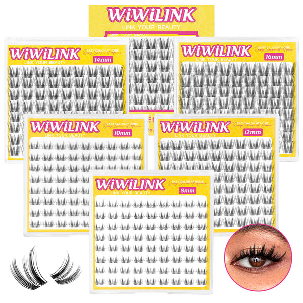 WiWiLINK® One Length Manga Cluster Lashes - Freya