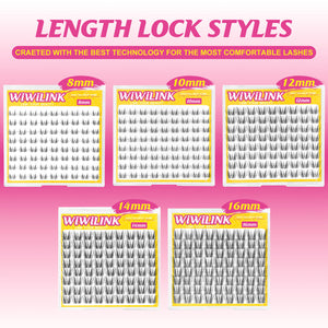 WiWiLINK® One Length Manga Cluster Lashes - Freya