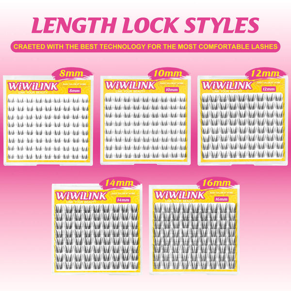 WiWiLINK® One Length Manga Cluster Lashes - Freya