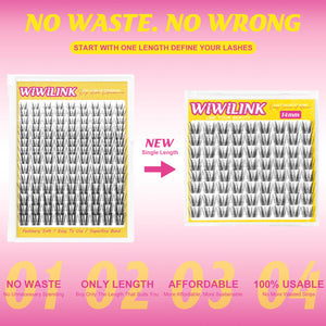 WiWiLINK® One Length Manga Cluster Lashes - Freya