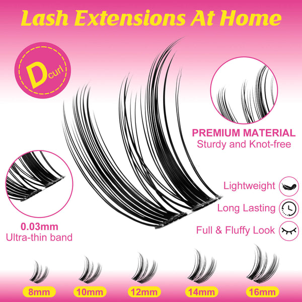 WiWiLINK® One Length Manga Cluster Lashes - Freya