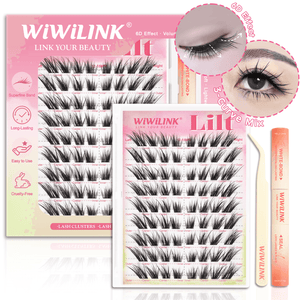 WiWiLINK® High-Voltage Collection 6D Volume Cluster Lashes Kit - Lilt