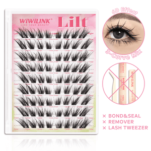 WiWiLINK® High-Voltage Collection 6D Volume Cluster Lashes Kit - Lilt