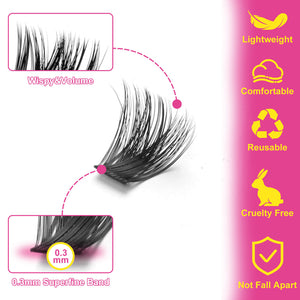WiWiLINK® 3D Universal Cluster Lashes Kit - Magic