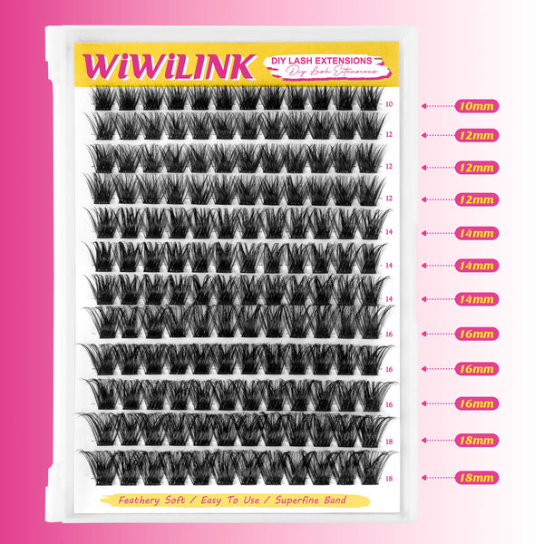 WiWiLINK® 3D Universal Cluster Lashes Kit - Magic