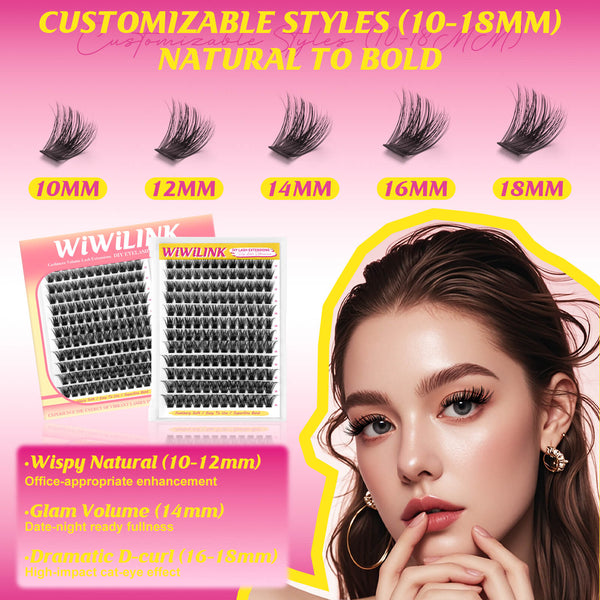 WiWiLINK® 3D Universal Cluster Lashes Kit - Magic