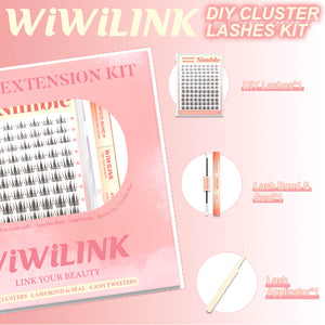 WiWiLINK® Natural Wispy Cluster Lashes Kit - Nimble