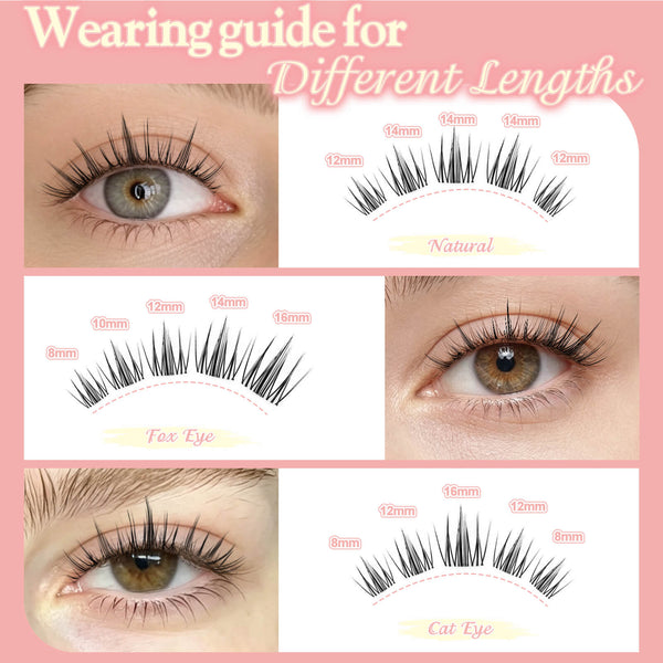 WiWiLINK® Natural Wispy Cluster Lashes Kit - Nimble