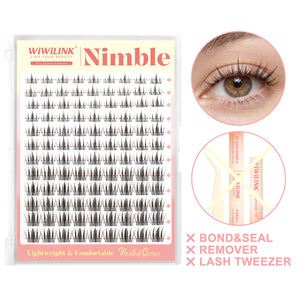 WiWiLINK® Natural Wispy Cluster Lashes Kit - Nimble