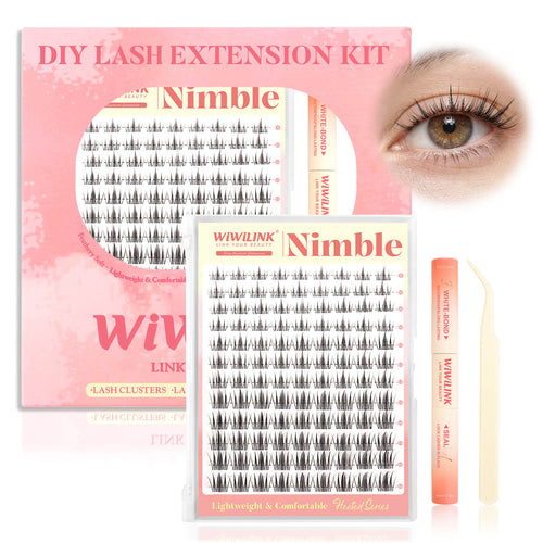 WiWiLINK® Natural Wispy Cluster Lashes Kit - Nimble