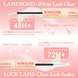 WiWiLINK® Natural Wispy Cluster Lashes Kit - Serein
