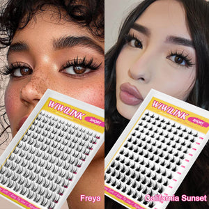 WiWiLINK® Cat Ear Shape Cluster Lashes Kit - Freya Short