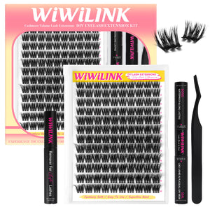 WiWiLINK® 3D Universal Cluster Lashes Kit - Volume Bomb