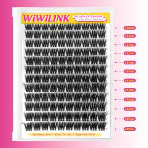 WiWiLINK® 3D Universal Cluster Lashes Kit - Volume Bomb