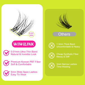 WiWiLINK® Natural Cluster Lashes Kit - First Met