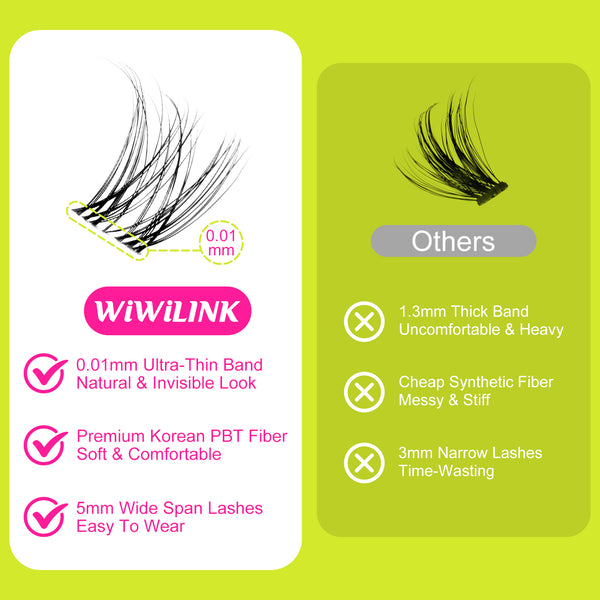 WiWiLINK® Natural Cluster Lashes Kit - First Met