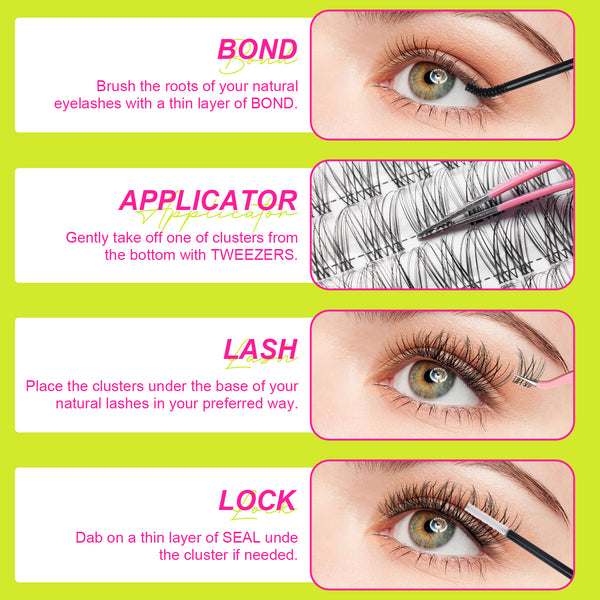 WiWiLINK® Volume Cluster Lashes Kit - Muse