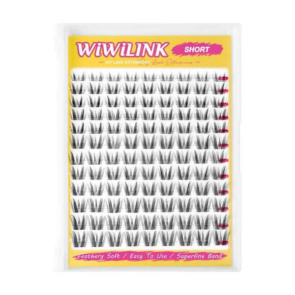 WiWiLINK® Cat Ear Shape Cluster Lashes Kit - Freya Short