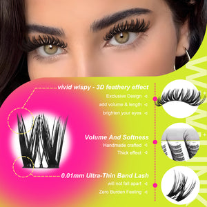 WiWiLINK® Volume Cluster Lashes Kit - Muse