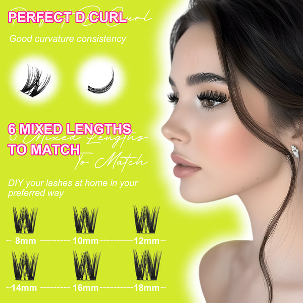 WiWiLINK® Volume Cluster Lashes Kit - Muse