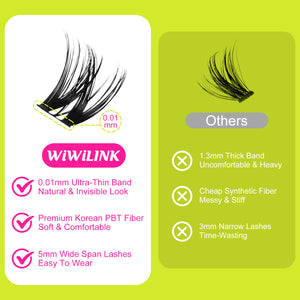 WiWiLINK® Volume Cluster Lashes Kit - Muse