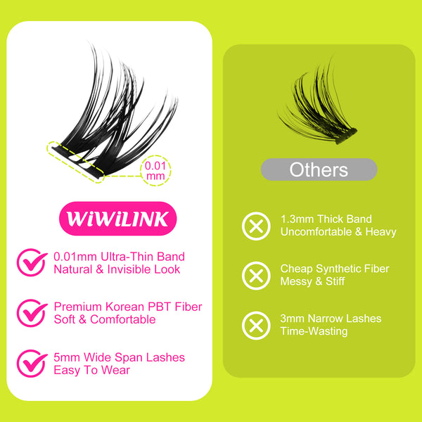 WiWiLINK® Volume Cluster Lashes Kit - Muse