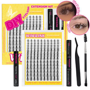 WiWiLINK® Signature Manga Cluster Lashes Kit - Wanna Be