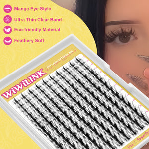 WiWiLINK® Signature Manga Cluster Lashes Kit - Wanna Be