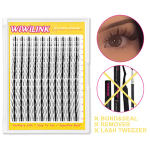 WiWiLINK® Signature Manga Cluster Lashes Kit - Wanna Be