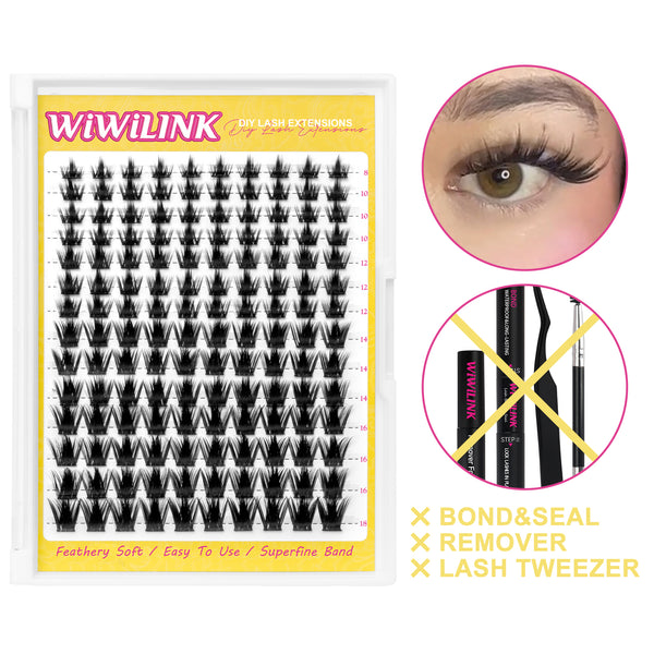 WiWiLINK® Manga Cluster Lashes Kit - California Sunset