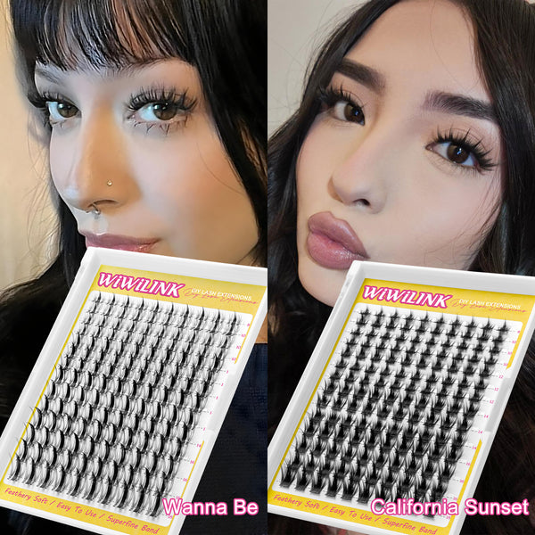 WiWiLINK® Signature Manga Cluster Lashes Kit - Wanna Be